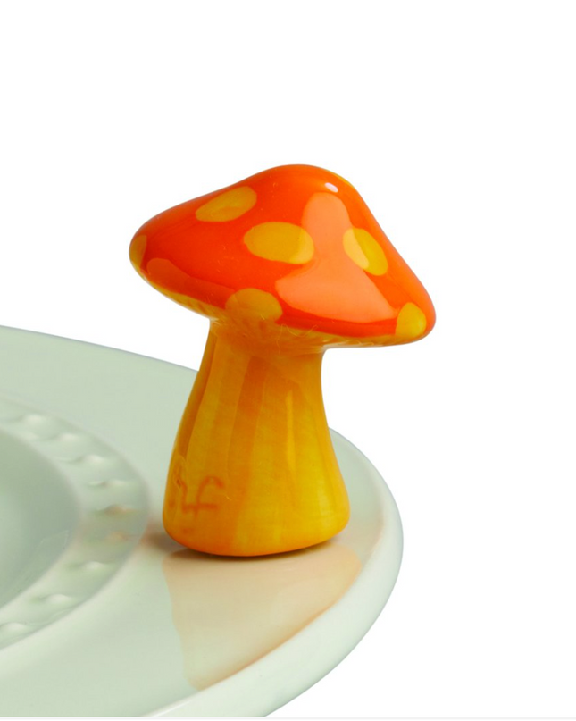 Nora Fleming Funky Fungi Mushroom Mini — fun decorative attachment for Nora Fleming serveware