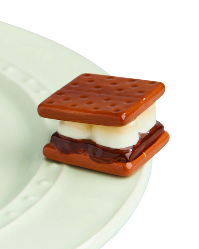 Nora Fleming Gimme Smore Mini — summer campfire decorative attachment for Nora Fleming serveware