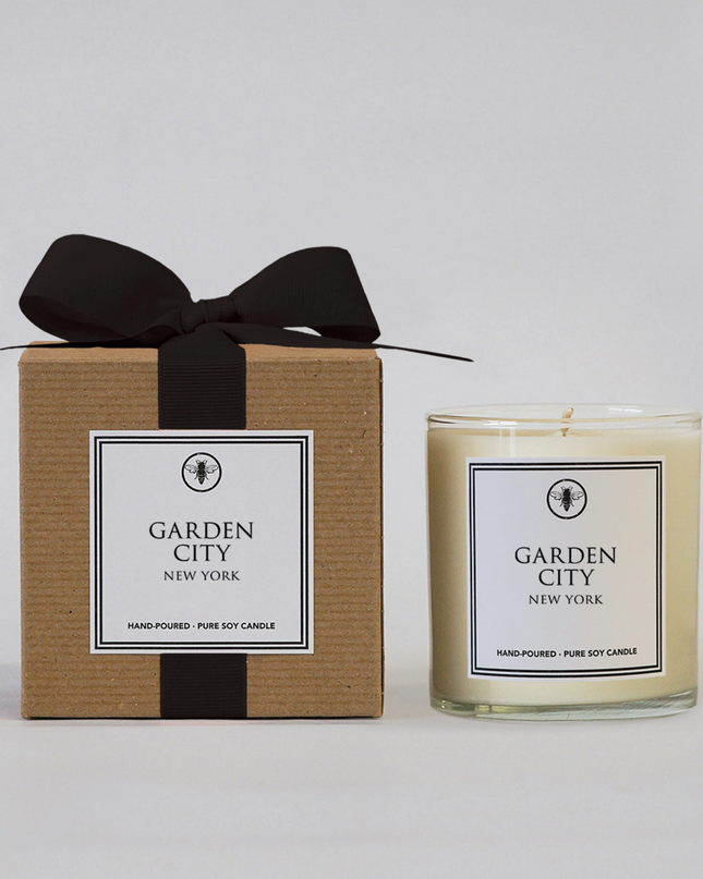 Garden City New York scented candle — local Long Island gift