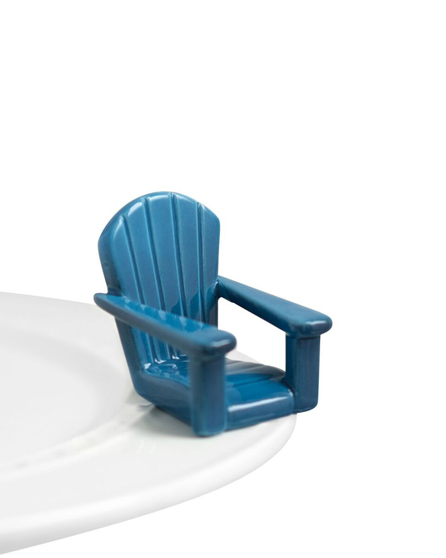 Nora Fleming Chillin Chair Blue Mini — summer decorative attachment for Nora Fleming serveware