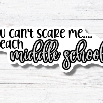 Teach Middle School-Teacher Sticker/Magnet: Glossy Vinyl