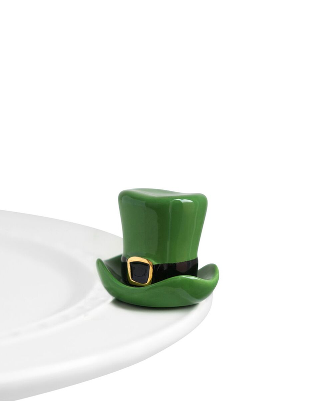 Nora Fleming Leprechaun Hat Mini — St. Patrick's Day decorative attachment for Nora Fleming serveware