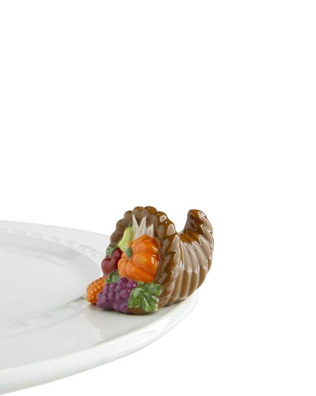 Nora Fleming Cornucopia Mini — Thanksgiving decorative attachment for Nora Fleming serveware