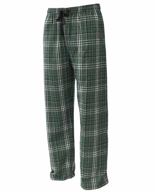 Personalized flannel pajama pant — shown being worn