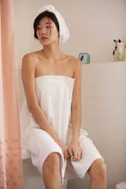 Bath wrap and hair turban set — luxe spa gift for her
