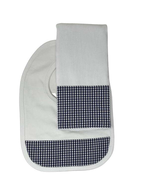 Personalized  Bib and Burp Cloth Set